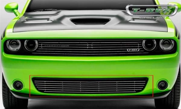 T-Rex Grilles - T-Rex Grilles 25419 Billet Series Bumper Grille Overlay