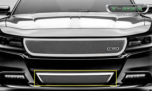T-Rex Grilles - T-Rex Grilles 55480 Upper Class Series Mesh Bumper Grille Overlay