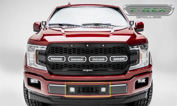 T-Rex Grilles - T-Rex Grilles 6525751 Revolver Series Bumper Grille Overlay