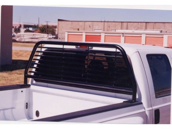 GO Industries - GO 51547B Black Round Tube Headache Rack Ford F-150 2001-2003