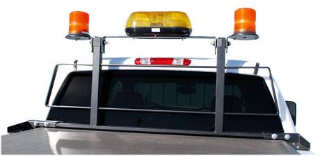 Luverne 590201 Utility Light Brackets for Cab Guard in Black (Sold in pairs only)