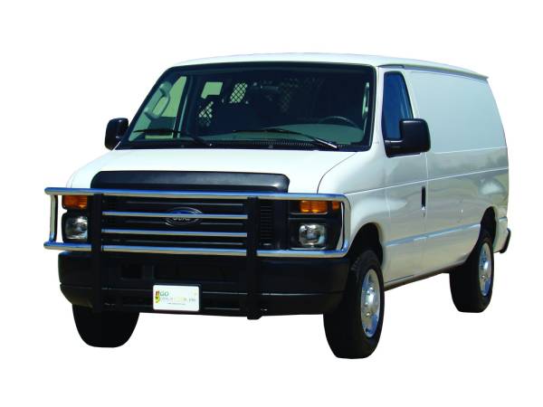 GO Industries - Go Industries 77531 Chrome Big Tex Grille Guard Ford Econoline Van E150/E250/E350/E450/E550 2008-2014