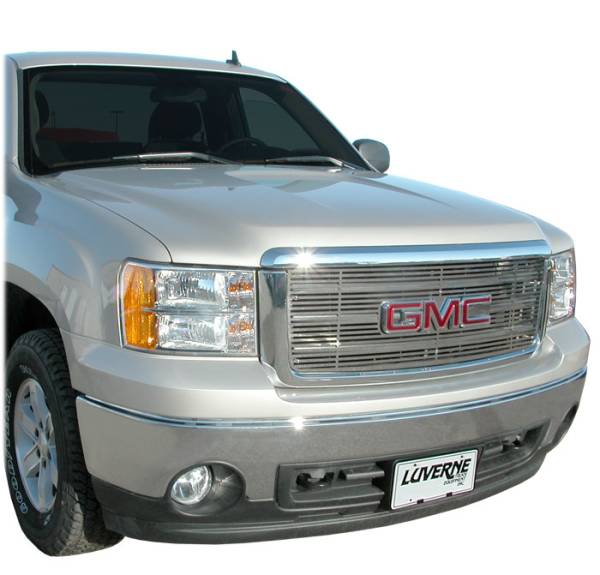 Luverne - Luverne 230742 Horizontal Stainless Steel Grill Insert 2007-2010 GMC Yukon/Yukon XL