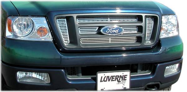 Luverne - Luverne 230423 Vertical Stainless Steel Grill Insert 2004-2008 Ford F-250/F-350 Super Duty