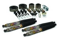 Daystar - Daystar KJ09126CAMO Suspension Lift 3" Front & Rear Includes Progressive Helix Coil Spacers Screw in Bump Stops Track bar brackets Front & Rear and shock absorbers Camouflage 1997-2006 Jeep TJ Wrangler 2WD & 4WD