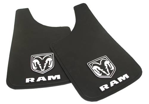 Plasticolor - Plasticolor 000509R01 Dodge Ram Mud Flaps Pair 11" x 19"