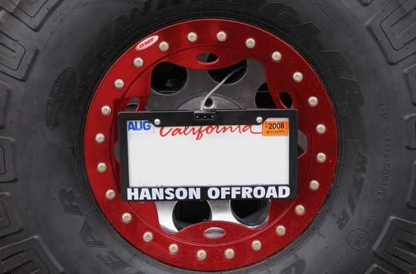 Hanson Offroad - Hanson Offroad LPR License Plate Relocator with LED