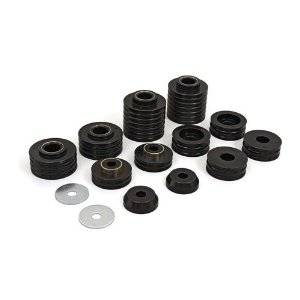 Daystar - Daystar KC04002BK Body Mounts 20 Pcs 6 Sleeves 12 Washers 1972-1993 Dodge Ramcharger 2WD & 4WD