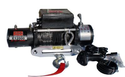 ENGO 77-12000PFS EPF12000S 12K Premium Finish Winch with Synthetic Rope