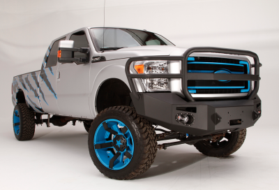 Fab Fours - Fab Fours FS11-A2550-1 Winch Front Bumper with Grille Guard Ford 2011-2016 - Image 2