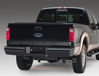Fab Fours - Fab Fours FS08-U1350-1 Black Steel Elite Smooth Rear Bumper Ford F250/F350 1999-2016 - Image 2