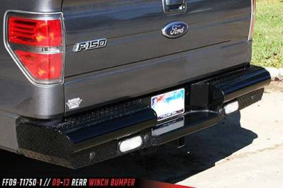 Fab Fours - Fab Fours FF09-T1750-1 Black Steel Rear Bumper Ford F150 2009-2014 - Image 2