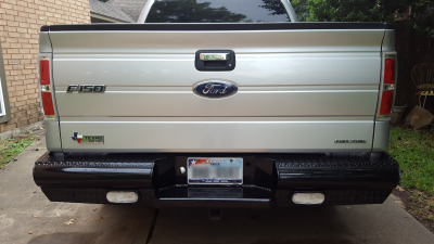 Fab Fours - Fab Fours FF09-T1750-1 Black Steel Rear Bumper Ford F150 2009-2014 - Image 5