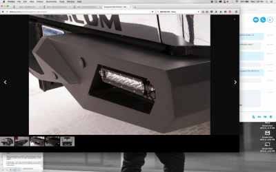 Fab Fours - Fab Fours FF15-E3251-1 Vengeance Rear Bumper with Sensor Holes Ford F150 2015-2017 - Image 4