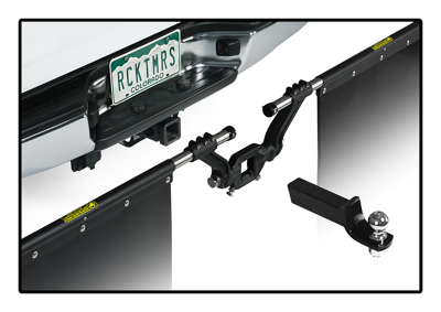 Rock Tamers - Rock Tamers 00108 Adjustable Mud Flap System for 2" Receiver - Image 3