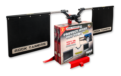Rock Tamers - Rock Tamers 00108 Adjustable Mud Flap System for 2" Receiver - Image 4