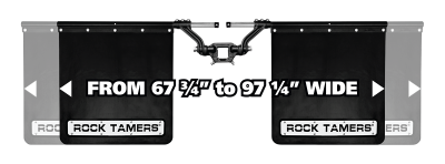 Rock Tamers - Rock Tamers 00110 Adjustable Mud Flap System for 2.5" Receiver - Image 4