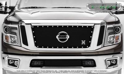 T-Rex Grilles - T-Rex Grilles 6717851 X-Metal Series Studded Mesh Grille - Image 4