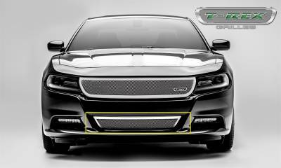 T-Rex Grilles - T-Rex Grilles 55480 Upper Class Series Mesh Bumper Grille Overlay - Image 2