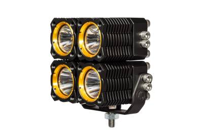 KC HiLites - KC HiLites 1280 KC Flex Quad LED Combo Beam System - Image 4