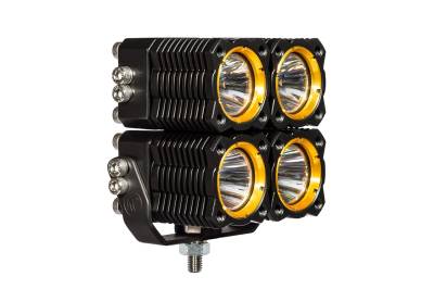 KC HiLites - KC HiLites 1280 KC Flex Quad LED Combo Beam System - Image 8