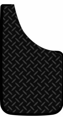 Plasticolor 000529R01 Diamond Plate Mud Flaps Pair 9" x 15"