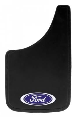 Plasticolor 000488R01 Ford Oval Mud Flaps Pair 9" x 15"