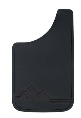 Plasticolor 000543R01 Black with Raised Off Road Scene Mud Flaps Pair 11" x 19"