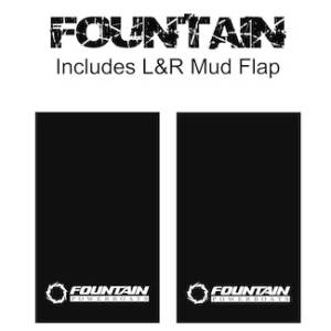 Proven Design - Heavy Duty Series Mud Flaps 22" x 13" - Fountain Logo