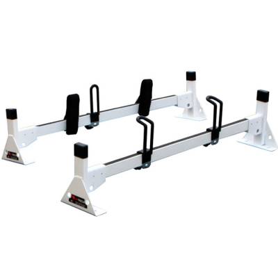 Vantech - Vantech H1093W 2 Bar System White Aluminum (42-45 Inch Width) Pickup Toppers & Caps Universal - Image 3