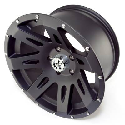 Rugged Ridge 15301.01 Aluminum Wheel 17X9 Jeep Wrangler JK 2007-2010 Black Satin 12MM Offset 5 On 5