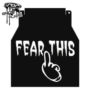 Snow Flaps - Yamaha Snowmobiles - "Fear This" Logo