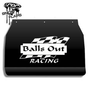 Snow Flaps - Arctic Cat ZR/ZL/ZRT Chassis - "Balls Out" Logo