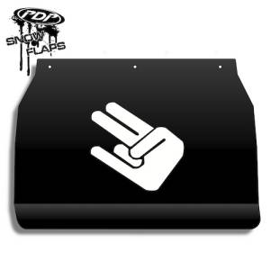 Snow Flaps - Arctic Cat ZR/ZL/ZRT Chassis - "Shocker" Logo