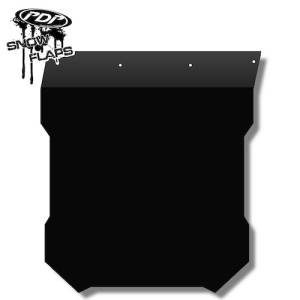 Snow Flaps - Polaris Pro RMK/Assault 2011+ - Plain Black