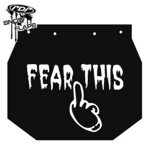 Snow Flaps - Ski Doo XP 2008+ - "Fear This" Logo