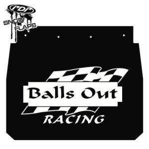 Snow Flaps - Ski Doo ZX/S-2000 1992-2003 - "Balls Out" Logo