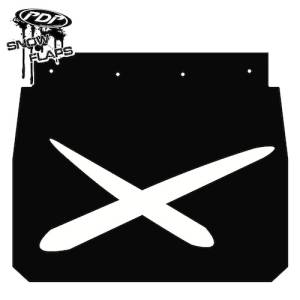 Snow Flaps - Ski Doo ZX/S-2000 1992-2003 - "Extreme" Logo