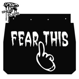 Snow Flaps - Ski Doo ZX/S-2000 1992-2003 - "Fear This" Logo