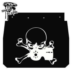 Snow Flaps - Ski Doo ZX/S-2000 1992-2003 - "Gasmask" Logo