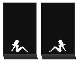 Mud Flaps for Trucks - Proven Design - HD Contour Series Mud Flaps 22" x 13"