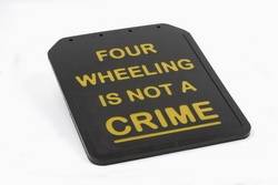 Daystar KU71087YL Universal Mud Flap Pair Yellow Lettering All Vehicles