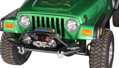 Hanson Offroad JR51202-P Jeep 52" Winch Guard Front Bumper