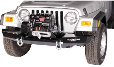Hanson Offroad JR61102-P Jeep 60" Basic Front Bumper
