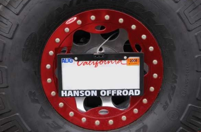 Hanson Offroad LPR License Plate Relocator with LED