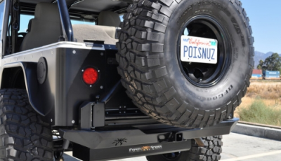 Poison Spyder - Poison Spyder 13-61-020-D Jeep YJ Rear Brawler Tire Swing with Shackle Tabs Bare Steel - Image 2