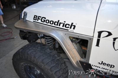 Poison Spyder - Poison Spyder 14-02-070-ALUM Jeep TJ/LJ DeFender 3in Flare Aluminum Bare Alum - Image 3