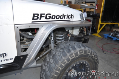 Poison Spyder - Poison Spyder 14-02-070-ALUM Jeep TJ/LJ DeFender 3in Flare Aluminum Bare Alum - Image 4