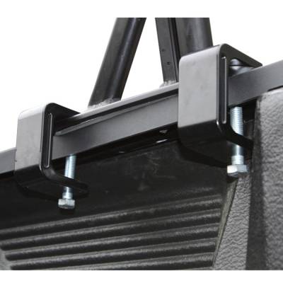 Vantech - Vantech P3003B Universal Clamp On Full Size Truck Rack with 84" Bars Black - Image 3